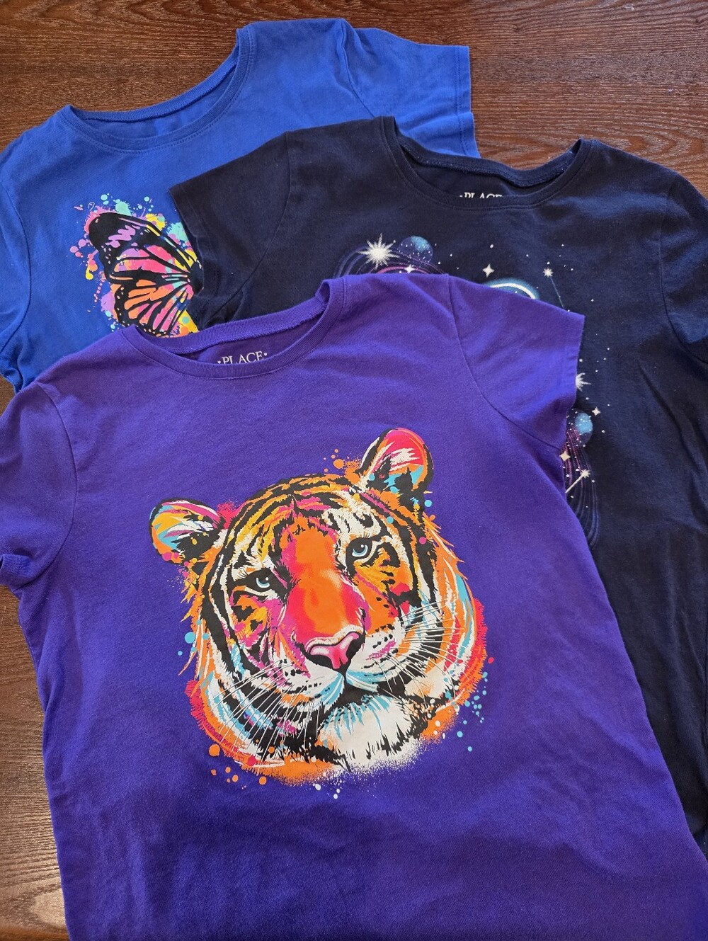 The Children's Place Girls XXL Lot Of 3 Graphic Tees Animal Themed
